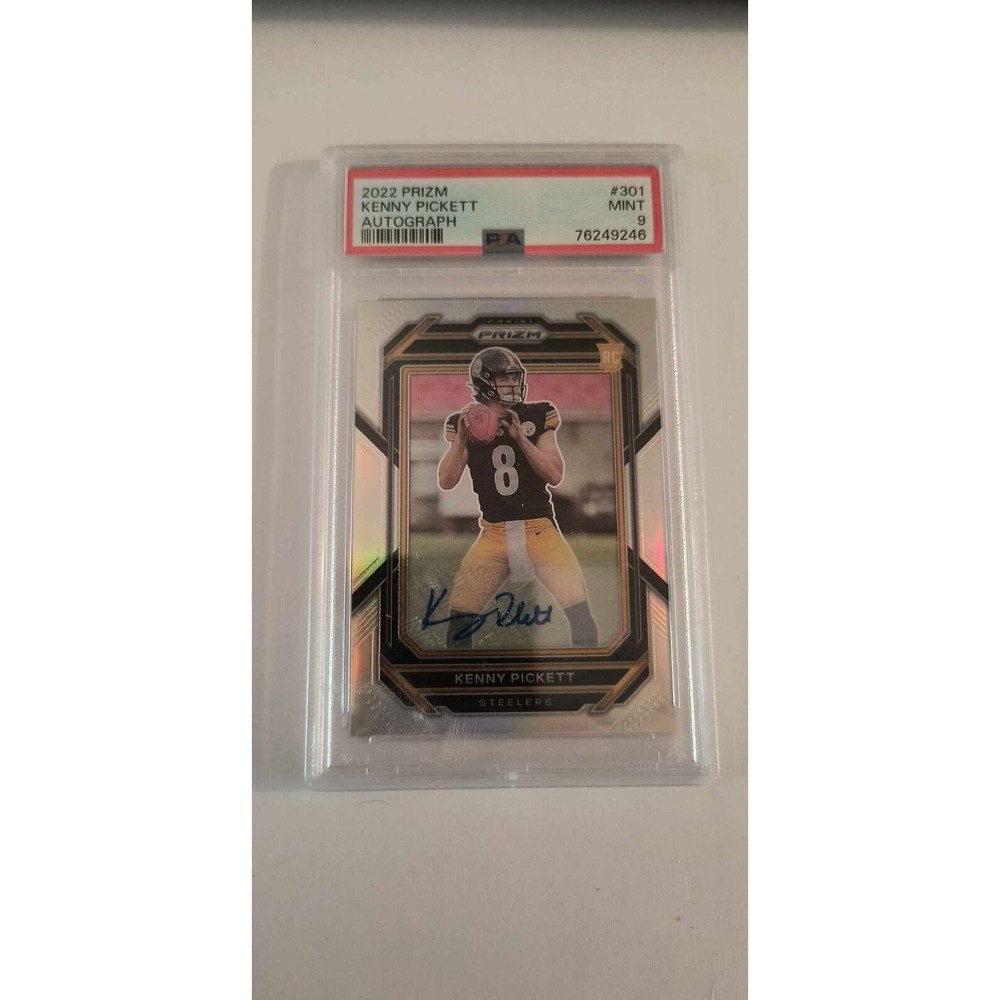 Kenny Pickett Panini Prizm AUTO 2022 #301 PSA 9 MINT ROOKIE